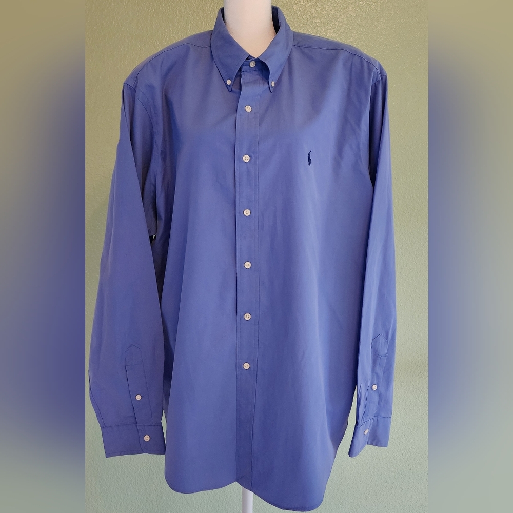 Ralph Lauren Button-Down Shirt Mens Size XXL 100% Cotton Classic Fit